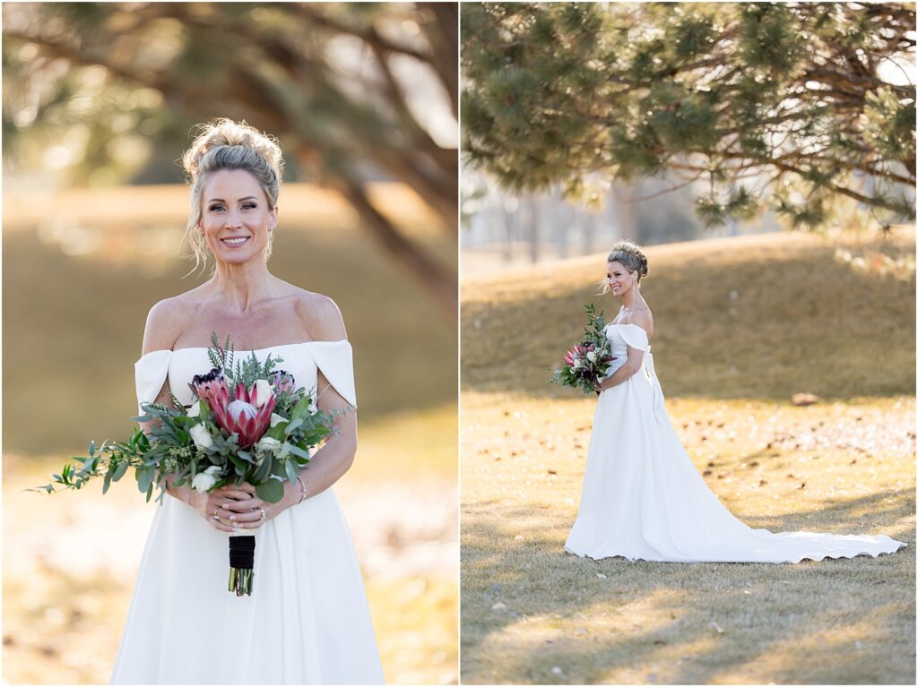 Sioux Falls Country Club Spring wedding - Couple's Portraits