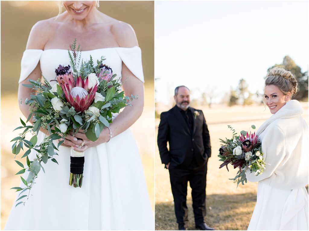 Sioux Falls Country Club Spring wedding - Couple's Portraits