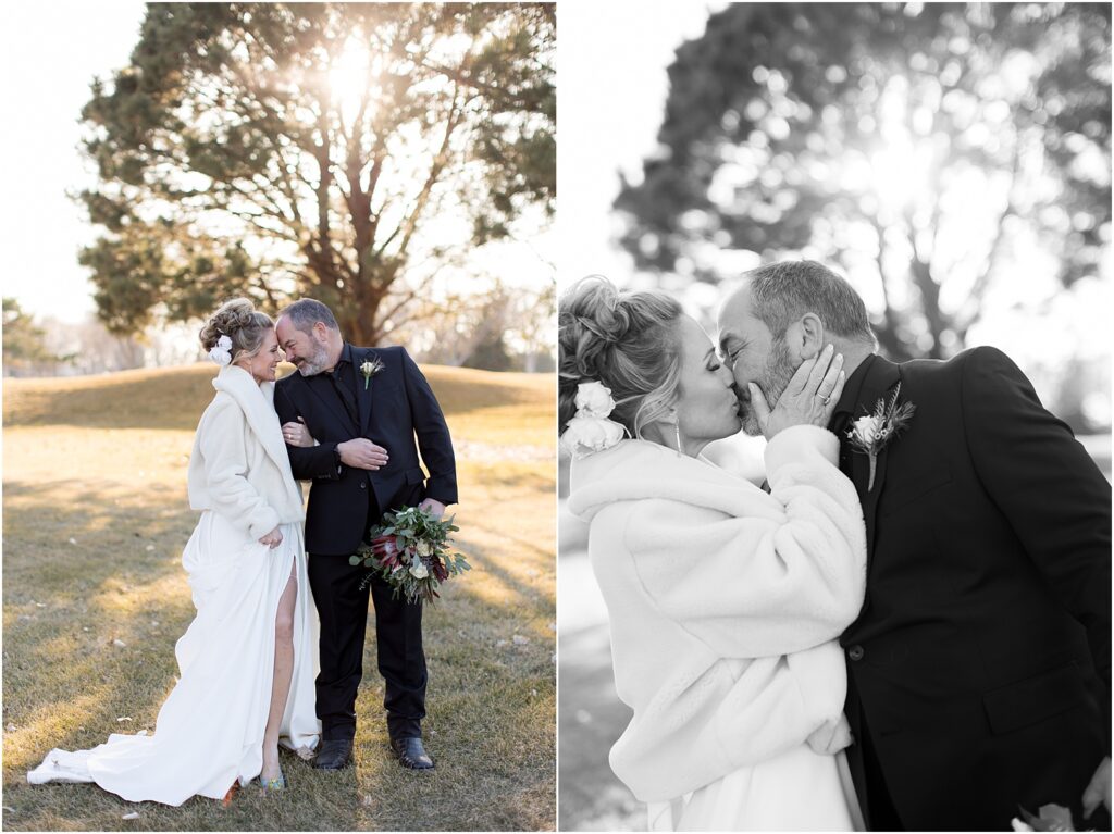 Sioux Falls Country Club Spring wedding - Couple's Portraits