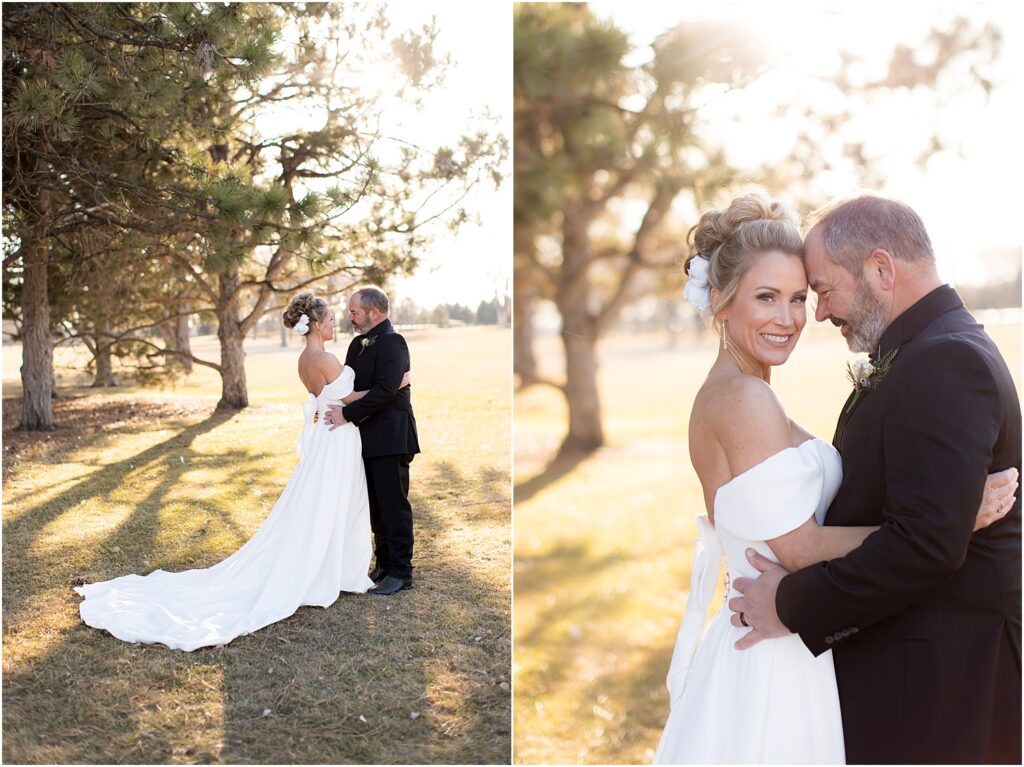 Sioux Falls Country Club Spring wedding - Couple's Portraits