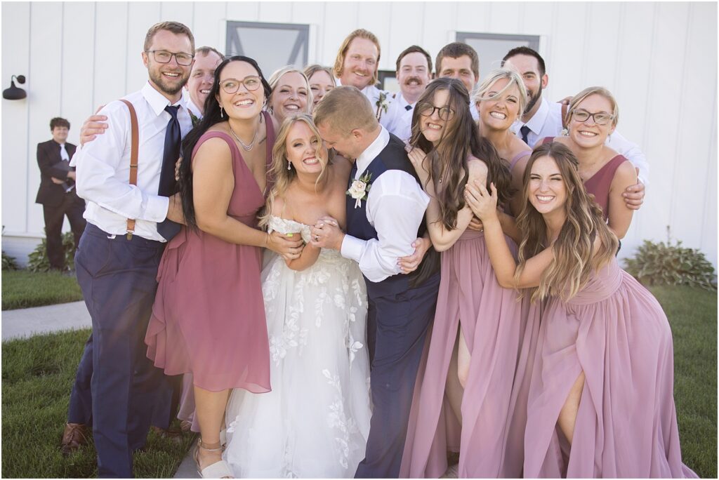 Outdoor July barn Wedding in South Dakota