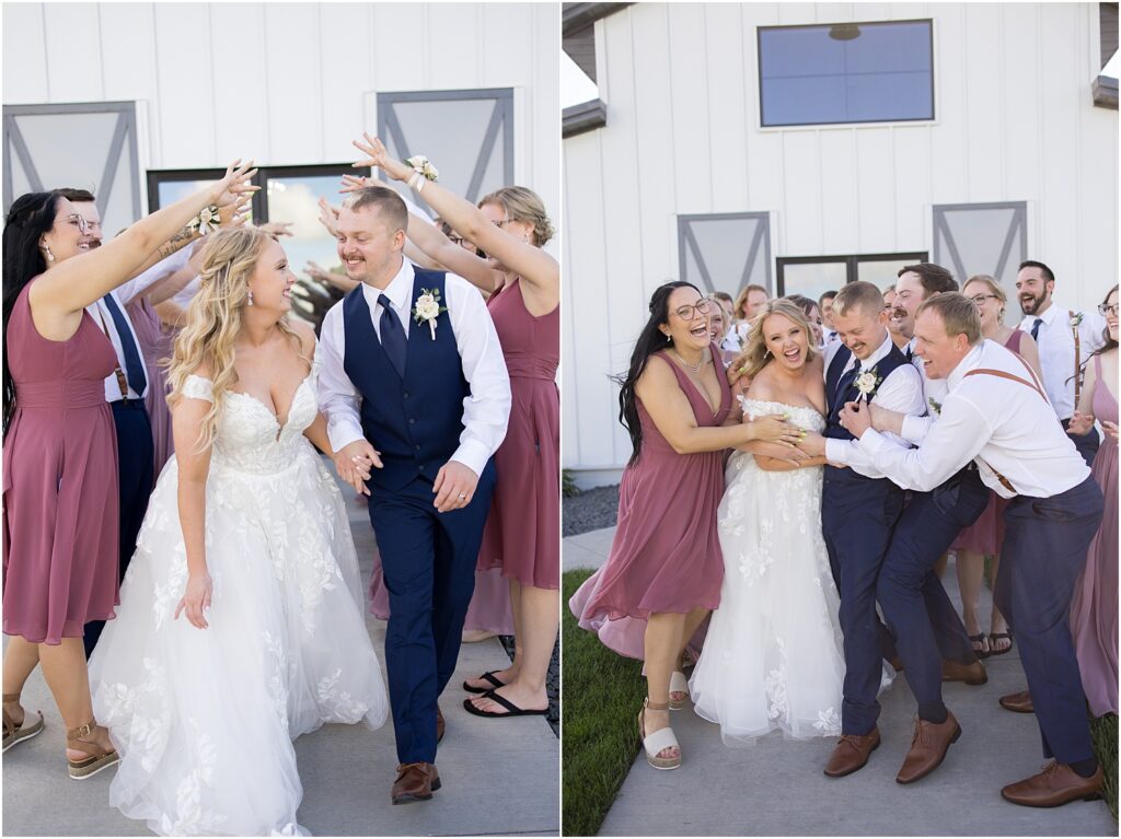 Outdoor July barn Wedding in South Dakota