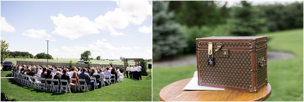 Outdoor July barn Wedding in South Dakota