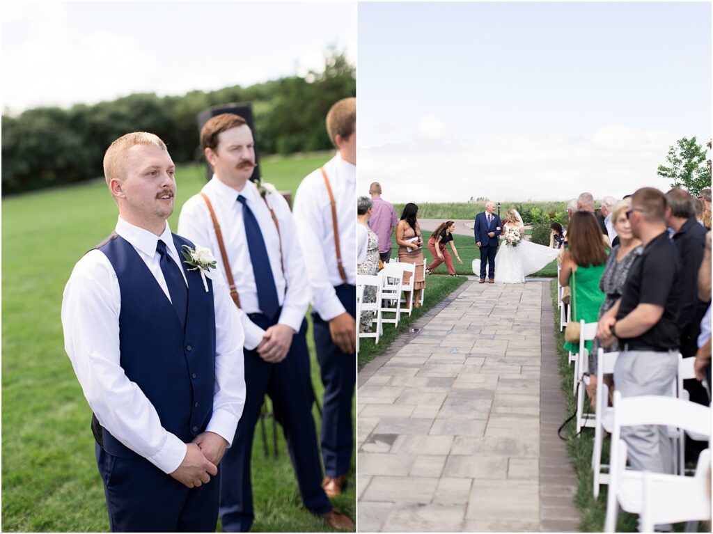 Outdoor July barn Wedding in South Dakota