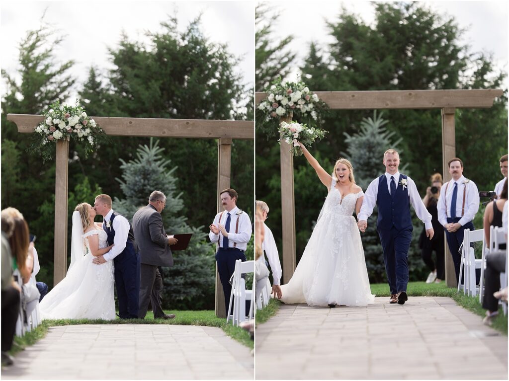 Outdoor July barn Wedding in South Dakota