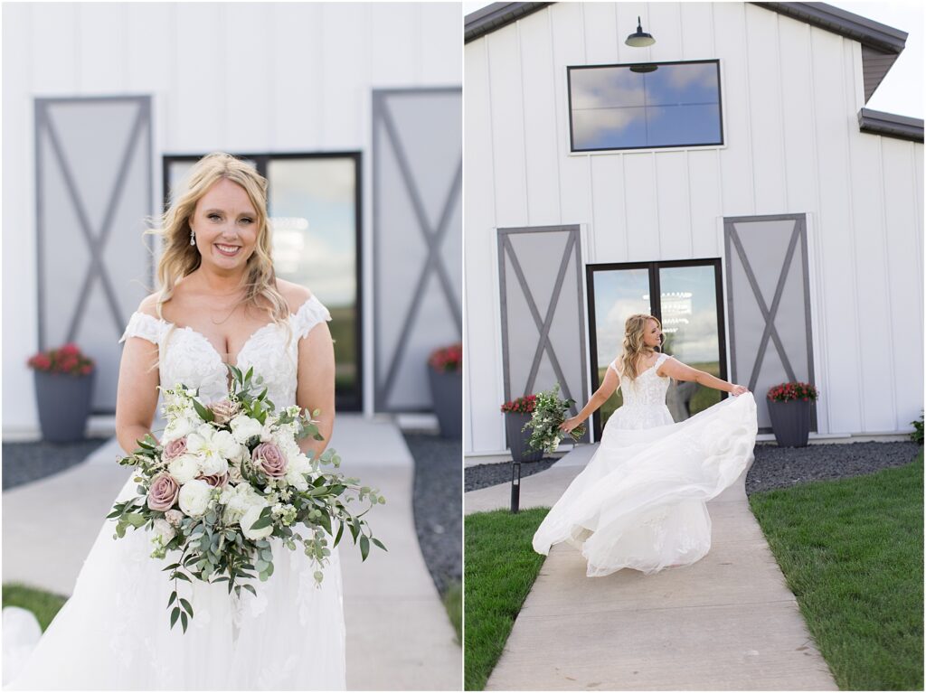 Outdoor July barn Wedding in South Dakota