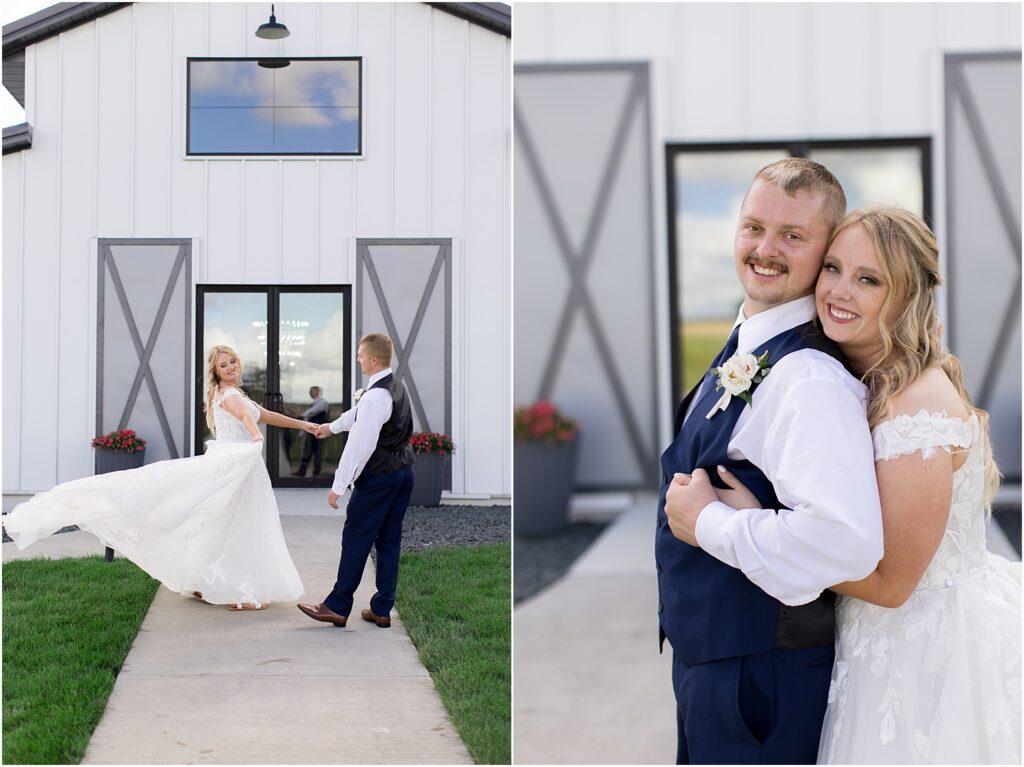 Outdoor July barn Wedding in South Dakota