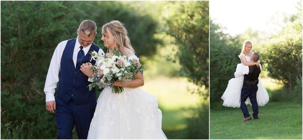 Outdoor July barn Wedding in South Dakota