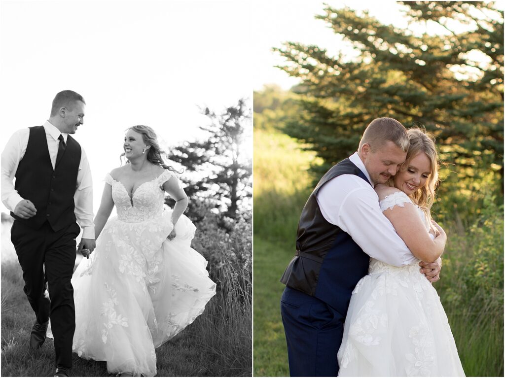 Outdoor July barn Wedding in South Dakota