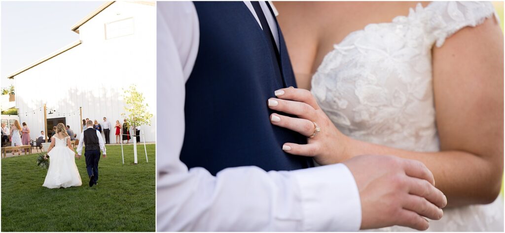 Outdoor July barn Wedding in South Dakota