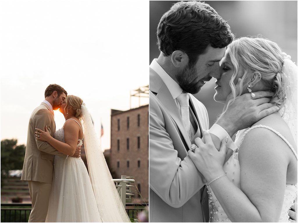 Wedding sunset photos in Sioux Falls, SD